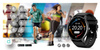 Smartwatch męski Czarny pasek gumowy sportowy Puls Kroki Gravity GT1-3 