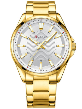 ZEGAREK MĘSKI CURREN 8424 Złota bransoleta + BOX