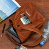 Koniakowy Plecak Damski Skórzany Torebka 2W1 Beltimore 019 : Kolory - Brązowy, Beżowy