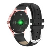 SMARTWATCH DAMSKI CZARNY PASEK SKÓRZANY KROKI POWIADOMIENIA TARCZE G.Rossi SW017-6