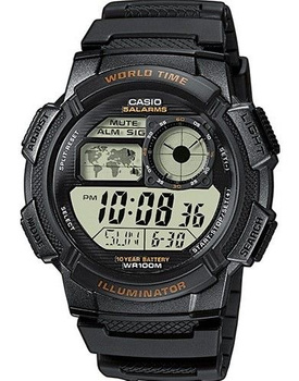 Zegarek Męski CASIO AE-1000W-1AVDF Cyfrowy Czarny pasek + BOX