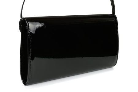 Czarna Lakierowana Damska Torebka Wieczorowa Kopertówka Beltimore M78 : Kolory - Czarny