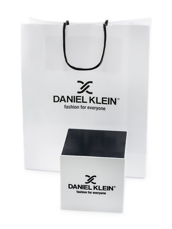 ZEGAREK MĘSKI DANIEL KLEIN 12876-2 Srebrna bransoleta + BOX