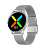 SMARTWATCH DAMSKI SREBRNA BRANSOLETA KOBIECY SPORT PULS SMS FB ZDJĘCIA G. Rossi SW015-3