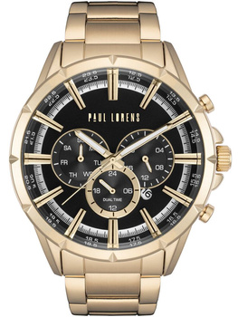 ZEGAREK MĘSKI PAUL LORENS - PL13605B-1D1 Złota bransoleta + BOX