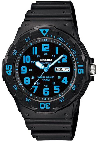 Zegarek Męski CASIO MRW-200H-2BVDF Czarny pasek Młodzieżowy