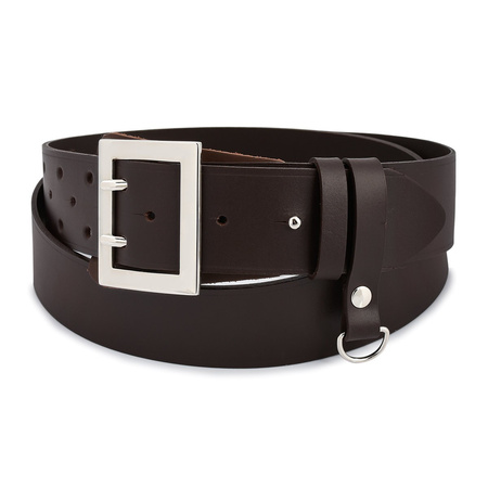 Pasek Męski Oficerski Wojskowy Solidny Beltimore W42 Brązowy : Kolory - Brązowy, Beżowy, Rozmiar Pasków - R.125-140 Cm