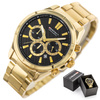 ZEGAREK MĘSKI ZŁOTA BRANSOLETA PERFECT M501CH-06 - CHRONOGRAF + BOX