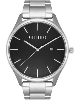 ZEGAREK MĘSKI PAUL LORENS - PL1273B-1C1 Srebrna bransoleta PREZENT DLA NIEGO + BOX