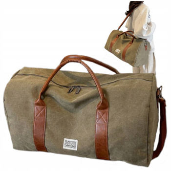 Torba podróżna Duża XL wycieczkowa Na basen siłownię pojemna Zielona W01