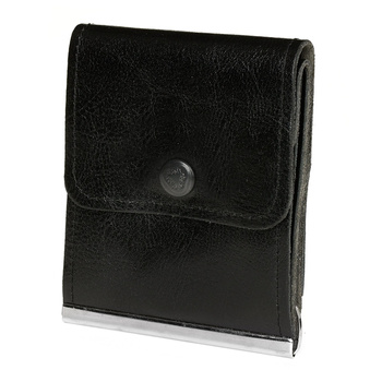 Banknotówka Portfel Czarny Etui Na Pieniądze Retro Uniseks Skórzane G65 : Kolory - Czarny