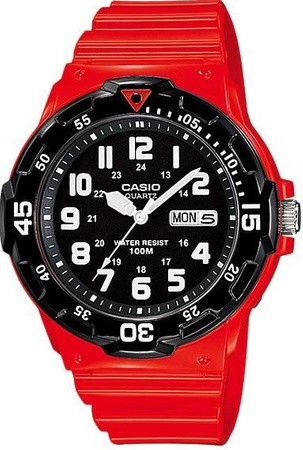 Zegarek męski CASIO MRW-200HC-4B Czerwony pasek młodzieżowy