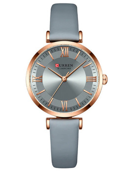ZEGAREK DAMSKI CURREN 9079 Szary pasek skórzany + BOX