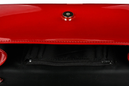 Czerwona Lakierowana Damska Torebka Wieczorowa Kopertówka Beltimore M78 : Kolory - Czerwony