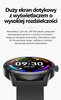 SMARTWATCH MĘSKI CZARNY PASEK SPORTOWY PULS KROKI G. ROSSI SW018-1 WŁASNE TARCZE