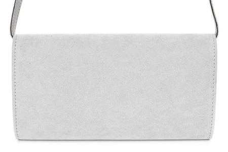 Siwa Damska Torebka Kopertówka Mała Beltimore W19 : Kolory - Szary, Srebrny