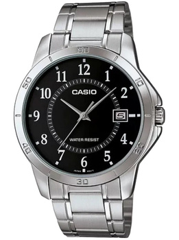 ZEGAREK MĘSKI CASIO MTP-V004D-1B Srebrna bransoleta + BOX