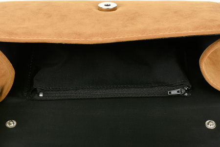 Camelowa Damska Torebka Kopertówka Mała Beltimore W19 : Kolory - Brązowy, Beżowy