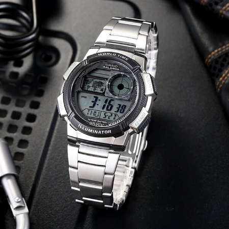 ZEGAREK MĘSKI CASIO AE-1000WD 1A (zd073h) - WORLD TIME + BOX