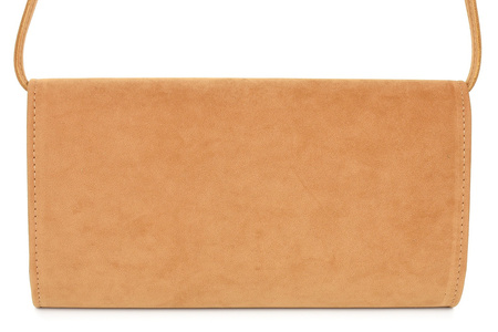 Camelowa Damska Torebka Kopertówka Mała Beltimore W19 : Kolory - Brązowy, Beżowy