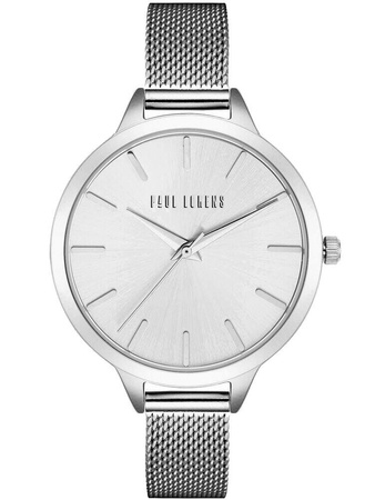 ZEGAREK DAMSKI PAUL LORENS - PL10296B-3C1 Srebrna bransoleta mesh + BOX