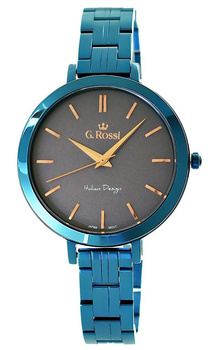 Zegarek Damski G.Rossi 11389B-6F3 Niebieska bransoleta + BOX