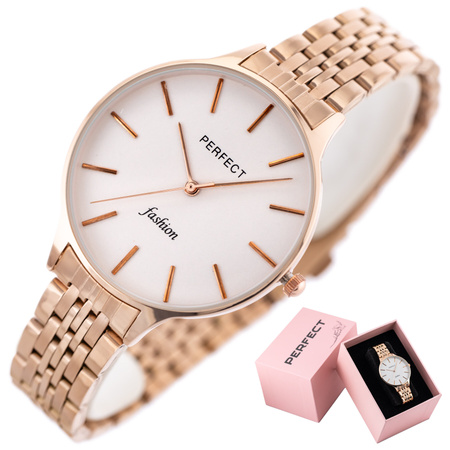 ZEGAREK DAMSKI PERFECT S355-08 Złota bransoleta + BOX