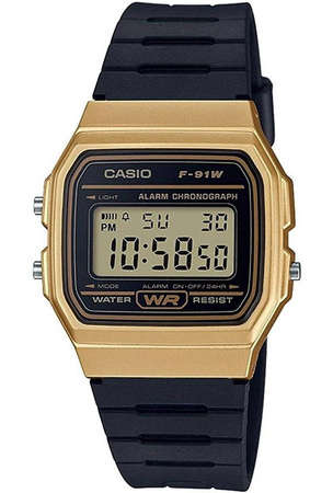 Zegarek Męski CASIO F-91WM-9ADF Cyfrowy czarny pasek