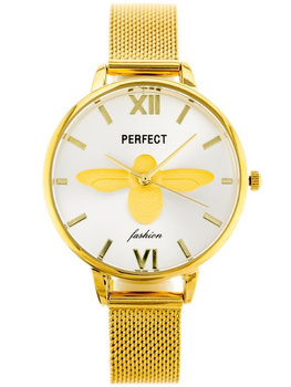 ZEGAREK DAMSKI PERFECT S638 - WAŻKA Złota bransoleta PREZENT DLA ŻONY MAMY + BOX