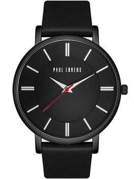 ZEGAREK MĘSKI PAUL LORENS - PL10401A-1A3 Czarny pasek skórzany + BOX