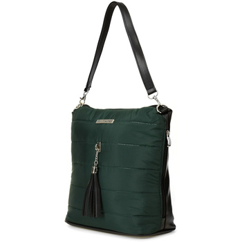 Zielona Damska Torebka Pikowana Solidna Oryginalna Frędzel W91 : Kolory - Zielony