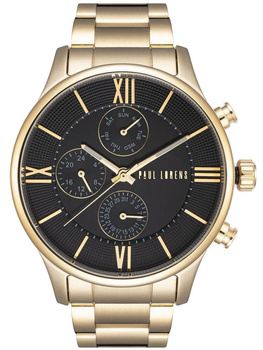ZEGAREK MĘSKI PAUL LORENS - PL11652B6-1D1 Złota bransoleta + BOX