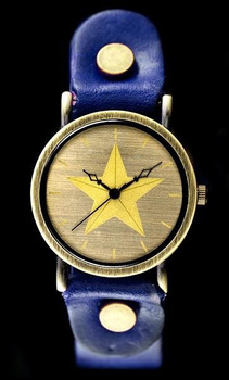 ZEGAREK DAMSKI TAYMA - RETRO PUNK 27 -niebieski (zx583d)