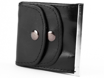 Polski Portfel Czarne Etui Na Pieniądze Banknotówka 872 : Kolory - Czarny