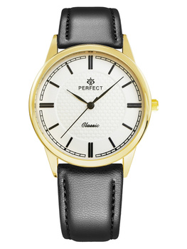 Zegarek Męski PERFECT C453-4 Czarny pasek skórzany PREZENT DLA NIEGO