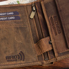 Portfel Skórzany Męski Brązowy Nubuk Skóra Ciężarówka Tir Rfid Beltimore R89 : Kolory - Brązowy, Beżowy