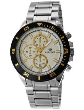 Zegarek Męski PERFECT M154-5 Srebrna bransoleta