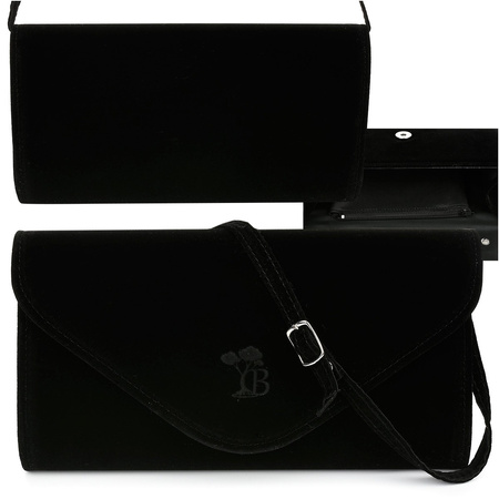 Czarna Damska Torebka Kopertówka Mała Beltimore W19 : Kolory - Czarny