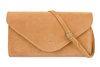 Camelowa Damska Torebka Kopertówka Mała Beltimore W19 : Kolory - Brązowy, Beżowy