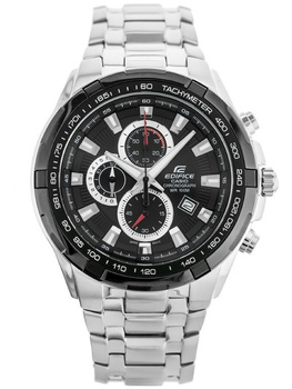 ZEGAREK MĘSKI CASIO EDIFICE EFR-539D-1A Srebrna bransoleta + BOX