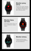 SMARTWATCH MĘSKI CZERWONY PASEK SPORTOWY KROKI PULS ROZMOWY G. Rossi SW019-3