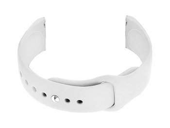 Pasek gumowy do zegarka U21 20mm - biały