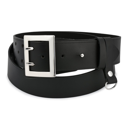 Pasek Męski Oficerski Wojskowy Solidny Beltimore W34 : Kolory - Czarny, Rozmiar Pasków - R.120-135 Cm