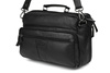 Torba męska skórzana czarna Pozioma Trzykomorowa do pracy Beltimore Q69