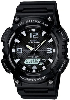 Zegarek Męski CASIO SOLAR AQ-S810W-1AVEF Czarny pasek + BOX