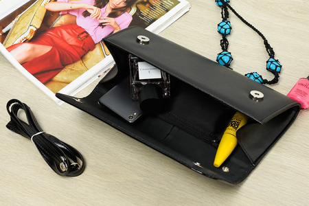 Czarna Damska Torebka Kopertówka Wieczorowa Beltimore W20 : Kolory - Czarny