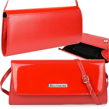 Czerwona Damska Torebka Kopertówka Wieczorowa Beltimore W20 : Kolory - Czerwony