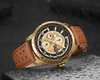 ZEGAREK MĘSKI NAVIFORCE - NF9142 (zn087c) gold/br. + BOX