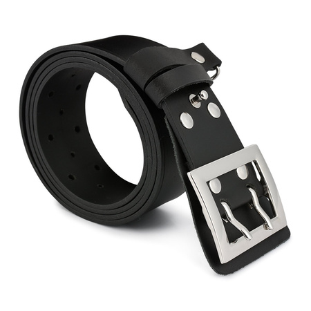 Pasek Męski Oficerski Wojskowy Solidny Beltimore W34 : Kolory - Czarny, Rozmiar Pasków - R.115-130 Cm