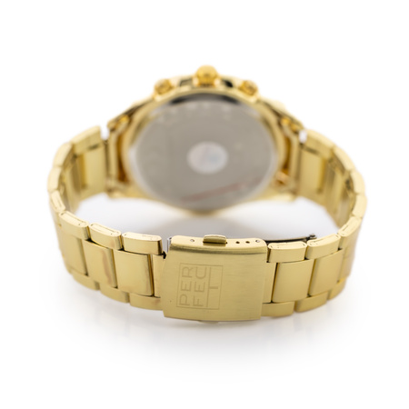ZEGAREK MĘSKI ZŁOTA BRANSOLETA PERFECT M501CH-06 - CHRONOGRAF + BOX